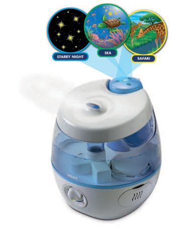 VICKS SWEETDREAMS UMIDIFICATORE A ULTRASUONI CON PROIETTORE IMMAGINI - farmascienza.it