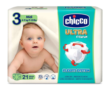 CHICCO PANNOLINO ULTRA CHICCHO MIDI 21 X 10 - farmascienza.it