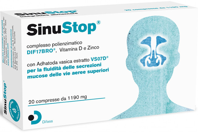 SINUSTOP 20 COMPRESSE DA 1190 MG - farmascienza.it