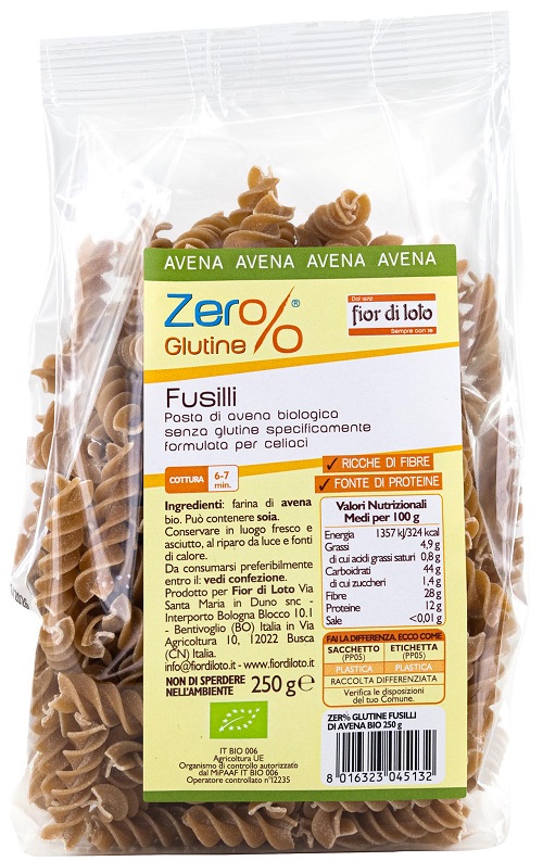 FUSILLI DI AVENA 250 G - farmascienza.it