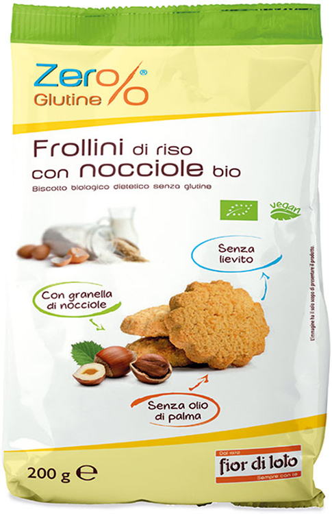 ZER%GLUTINE FROLLINI DI RISO CON NOCCIOLE SENZA GLUTINE 200 G - farmascienza.it