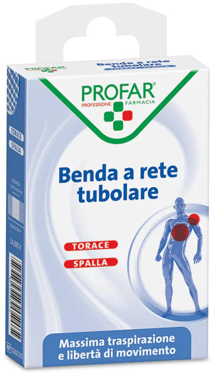 BENDA A RETE ELASTICA TORACE SPALLA 3 MT TESI CALIBRO 8 PROFAR - farmascienza.it