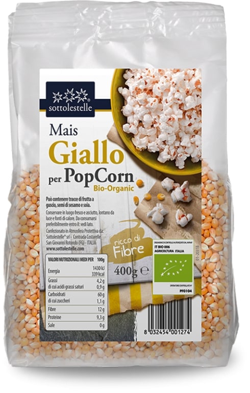 MAIS GIALLO POP CORN 400 G - farmascienza.it