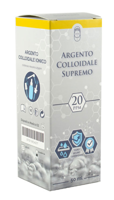 ARGENTO COLLOIDALE SUPREMO 20PPM CERTIFICATO SPRAY CON CONTAGOCCE + EROGATORE NASO + EROGATORE GOLA + EROGATORE PELLE - farmascienza.it