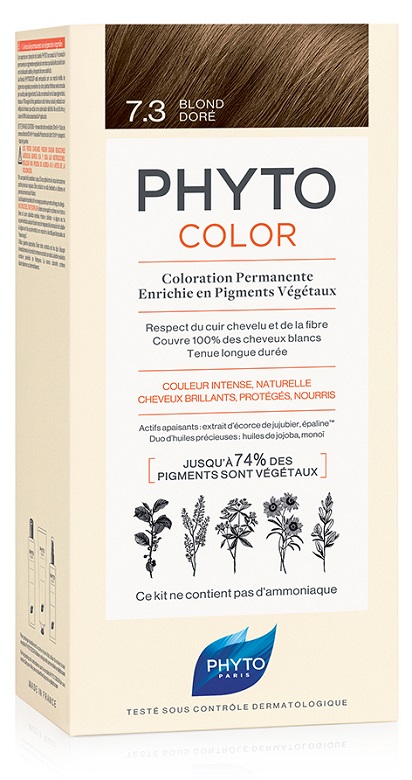 PHYTOCOLOR 7.3 BIONDO DORATO 1 LATTE + 1 CREMA + 1 MASCHERA + 1 PAIO DI GUANTI - farmascienza.it