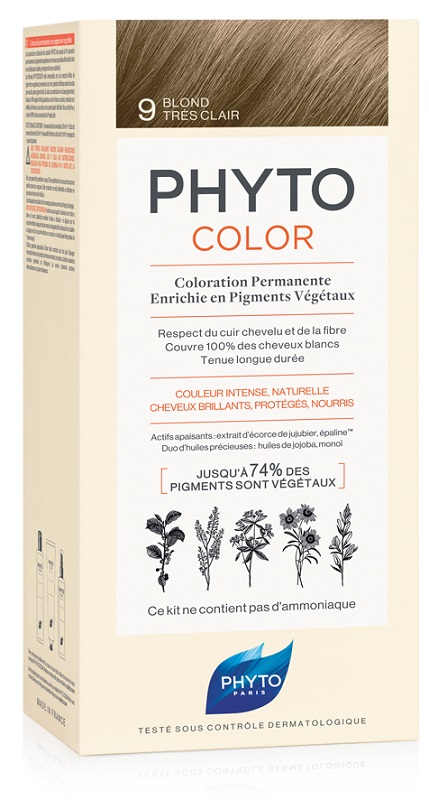 PHYTOCOLOR 9 BIONDO CHIARISS 1 LATTE + 1 CREMA + 1 MASCHERA + 1 PAIO DI GUANTI - farmascienza.it