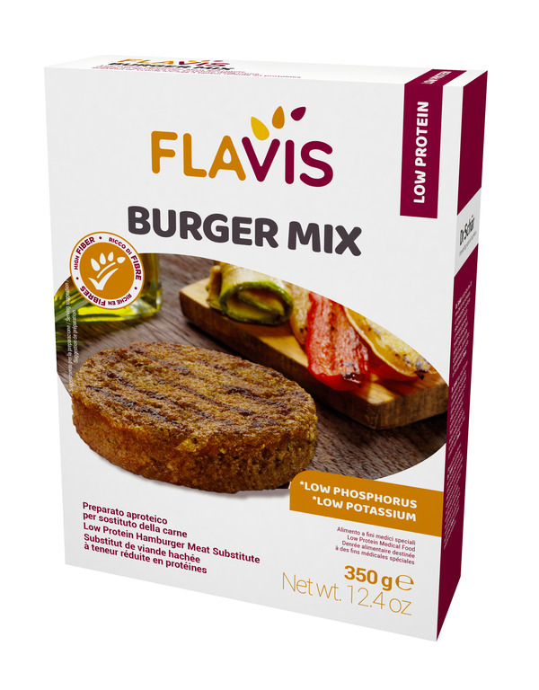 FLAVIS BURGER MIX PREPARATO APROTEICO PER SOSTITUTO DELLA CARNE 350 G - farmascienza.it