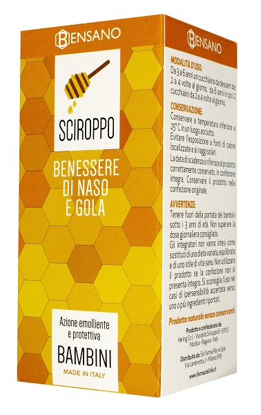 BENSANO SCIROPPO BAMBINI 200 ML - farmascienza.it