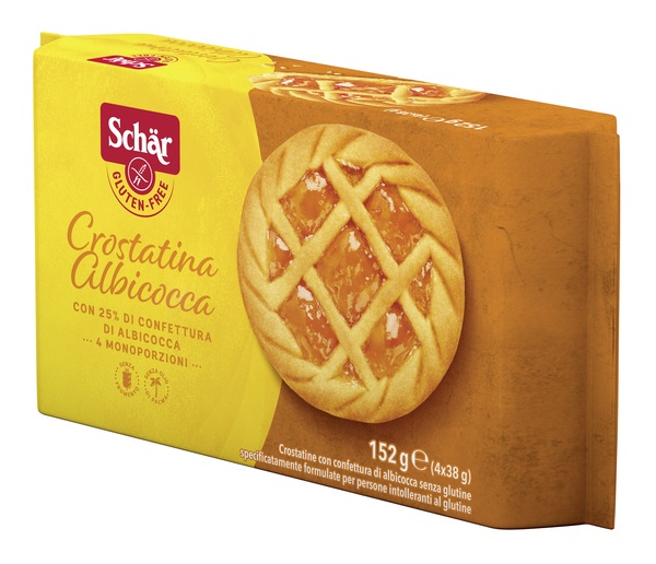 SCHAR CROSTATINA CON CONFETTURA DI ALBICOCCA 4 MONOPORZIONI DA 35 G - farmascienza.it