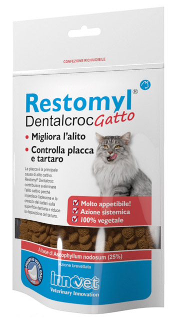 RESTOMYL DENTALCROC GATTO BUSTA 60 G - farmascienza.it