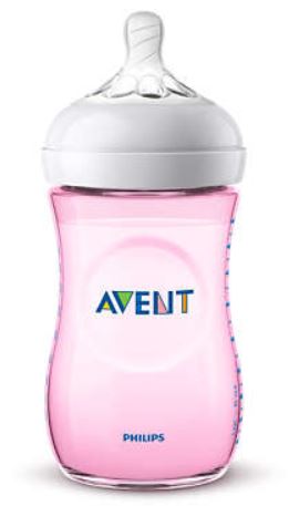 AVENT BIBERON NATURAL PP 260ML ROSA SINGLE PACK - farmascienza.it