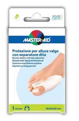 PROTEZIONE MASTER-AID FOOTCARE PER ALLUCE VALGO CON SEPARATORE DITA INTEGRATO 1 PEZZO D9 - farmascienza.it