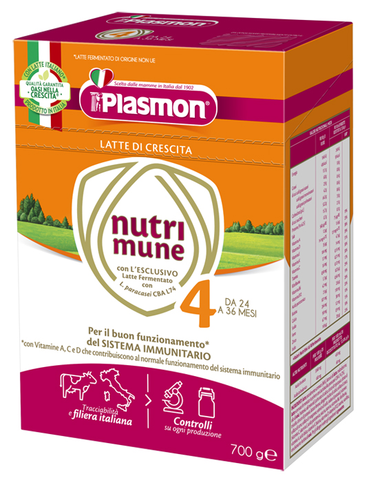 PLASMON NUTRIMUNE LATTE STAGE 4 POLVERE 700 G - farmascienza.it