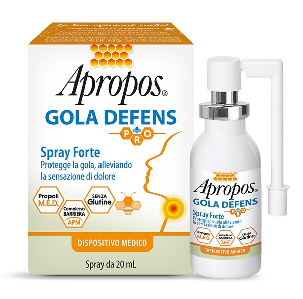 APROPOS GOLA DEFENS PRO SPRAY NO ALCOL 20 ML - farmascienza.it
