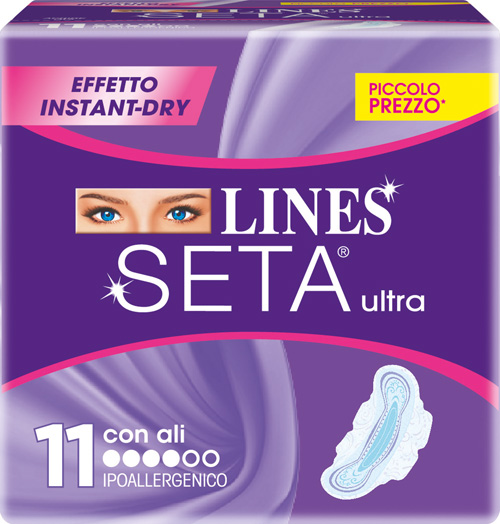 LINES SETA ULTRA ASSORBENTI CON ALI 11 PEZZI - farmascienza.it