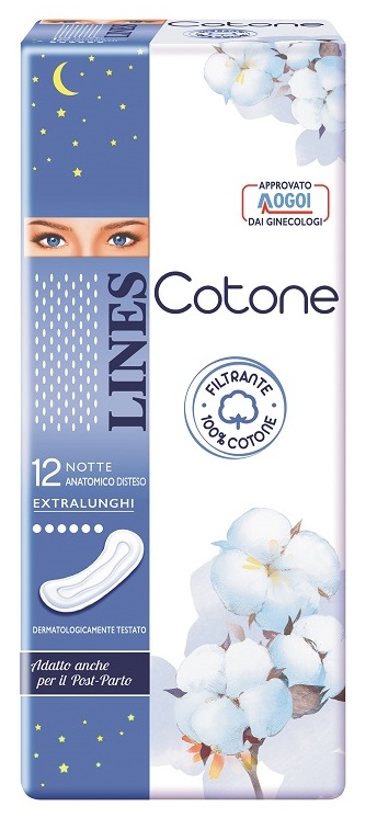 LINES COTONE NON ULTRA NOTTE DISTESI 12 PEZZI - farmascienza.it