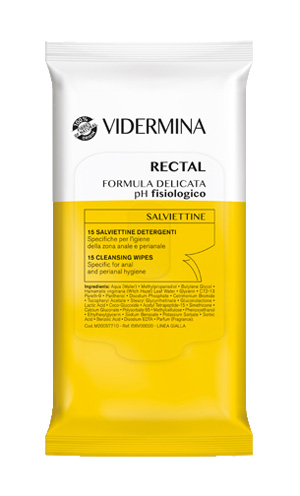 VIDERMINA RECTAL SALVIETTINE 15 PEZZI - farmascienza.it