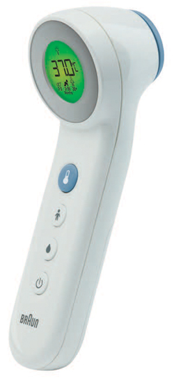 TERMOMETRO BRAUN TOUCH + NO TOUCH MODELLO BNT400 3 IN 1 PER MISURAZIONE TEMPERATURA A DISTANZA DELLA FRONTE CIBO E BAGNO - farmascienza.it
