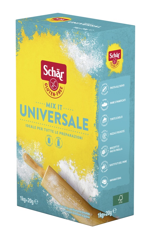 SCHAR MIX IT FARINA UNIVERSALE SENZA LATTOSIO 1 KG + 20 G - farmascienza.it