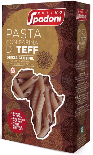 MOLINO SPADONI PASTA AL TEFF PENNE 400 G - farmascienza.it
