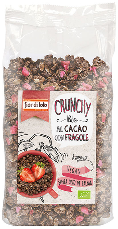 FIOR DI LOTO CRUNCHY AL CACAO CON FRAGOLE 375 G - farmascienza.it