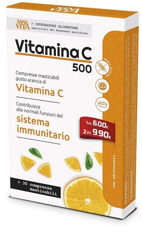 SANAVITA VITAMINA C MASTICABILE 30 COMPRESSE - farmascienza.it