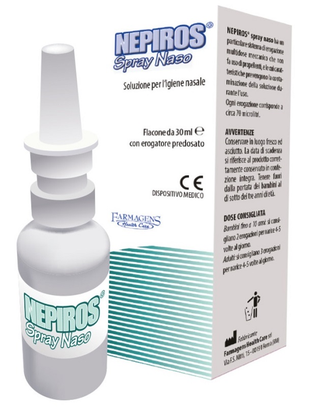 SOLUZIONE PER L'IGIENE NASALE SPRAY NEPIROS 30 ML - farmascienza.it