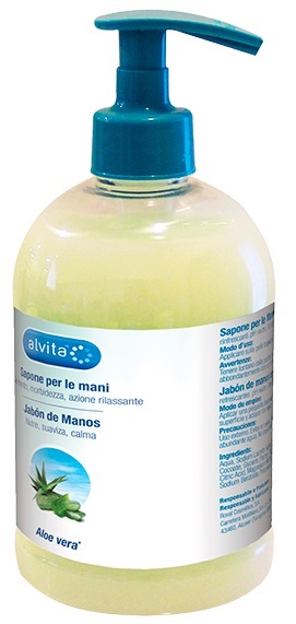 ALVITA SAPONE MANI ALOE VERA 500 ML - farmascienza.it