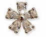 ORECCHINO POST FORATURA 5 ZIRCON PETALS 6 MM STAINLESS STEEL ARTICOLO BJT959S - farmascienza.it
