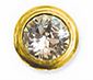 ORECCHINO POST FORATURA FAT GOLDEN BEZEL 6MM STAINLESS STEEL ARTICOLO BJT961S - farmascienza.it