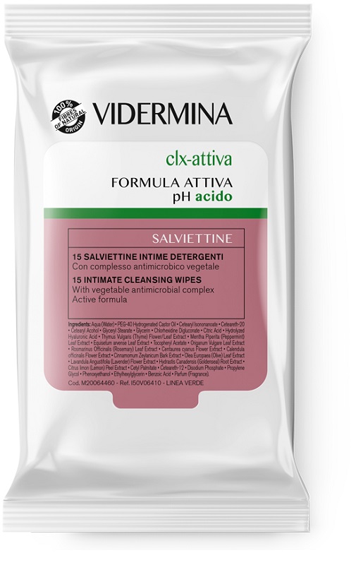 VIDERMINA CLX ATTIVA 15 SALVIETTE INTIME DETERGENTI - farmascienza.it