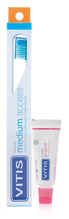 VITIS SPAZZOLINO MEDIUM ACCESS + VITIS DENTRIFRICIO GINGIVAL 15 ML - farmascienza.it
