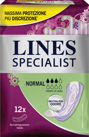 LINES SPECIALIST PANNOLONE NORMAL FARMA 12 PEZZI - farmascienza.it