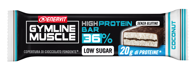 GYMLINE 20G PROTEINBAR LS COCONUT 55 G - farmascienza.it