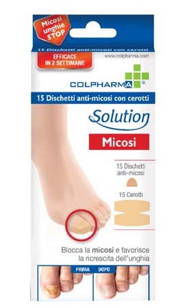 DISCHETTO ANTIMICOSI CON CEROTTO COLPHARMA 15 PEZZI - farmascienza.it