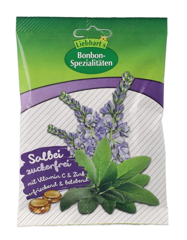 BONBONS BIO SALVIA CON ZINCO SENZA ZUCCHERO CARAMELLE 50 G - farmascienza.it