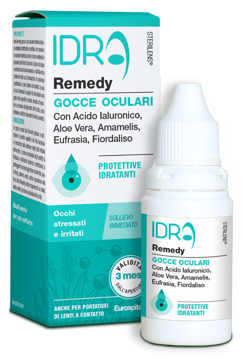 GOCCE OCULARI PROTETTIVE IDRATANTI STERILENS IDRA REMEDY CON ACIDO IALURONICO E ALOE VERA 10 ML - farmascienza.it