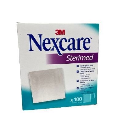 GARZA COMPRESSA STERIMED NEXCARE IN COTONE IDROFILO 20 FILI MULTILINGUAL 100 PEZZI - farmascienza.it