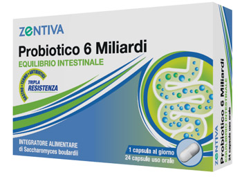 ZENTIVA PROBIOTICO 6 MILIARDI 24 CAPSULE VEGETALI - farmascienza.it