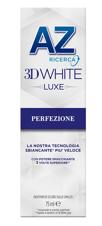 AZ DENT 3D WHITE LUXE PERFEZIONE 75ML - farmascienza.it