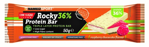 ROCKY 36% PROTEIN BAR RASPBERRY CHEESECAKE BARRETTA 50 G - farmascienza.it