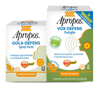 APROPOS GOLA DEFENS SPRAY FORTE + VOX DEFENS PASTIGLIE - farmascienza.it