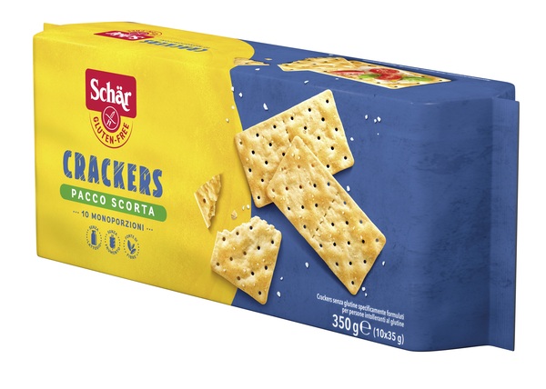 SCHAR CRACKERS SENZA LATTOSIO PACCO SCORTA 10 MONOPORZIONI DA 35 G - farmascienza.it