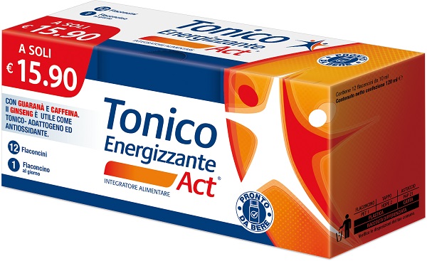 TONICO ENERGIZZANTE ACT 12 FLACONCINI DA 10 ML - farmascienza.it