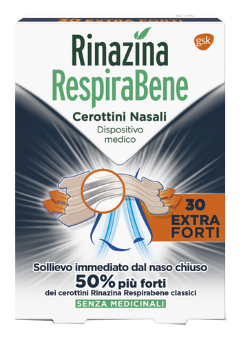 RINAZINA RESPIRABENE CEROTTINO EXTRA FORTE 30 PEZZI - farmascienza.it