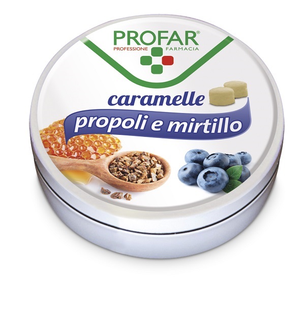 PROFAR CARAMELLE PROPOLI MIRTILLO 40 G - farmascienza.it
