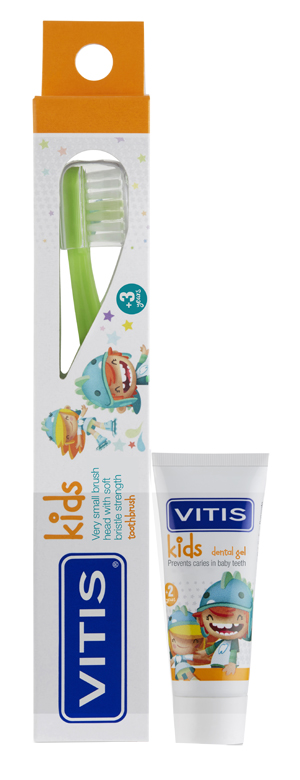 VITIS KIDS SPAZZOLINO + GEL 8 ML - farmascienza.it