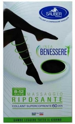 COLLANT SUPERCOPRENTE SAUBER 8-12 MMHG FANTASIA POIS PICCOLI BIANCO E NERO 3 - farmascienza.it
