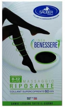 COLLANT SUPERCOPRENTE SAUBER 8-12 MMHG FANTASIA POIS PICCOLI BIANCO E NERO 4 - farmascienza.it