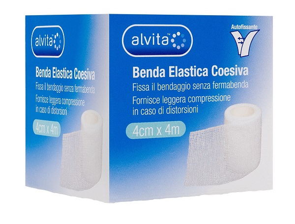 BENDA ELASTICA COESIVA ALVITA 4X4 - farmascienza.it